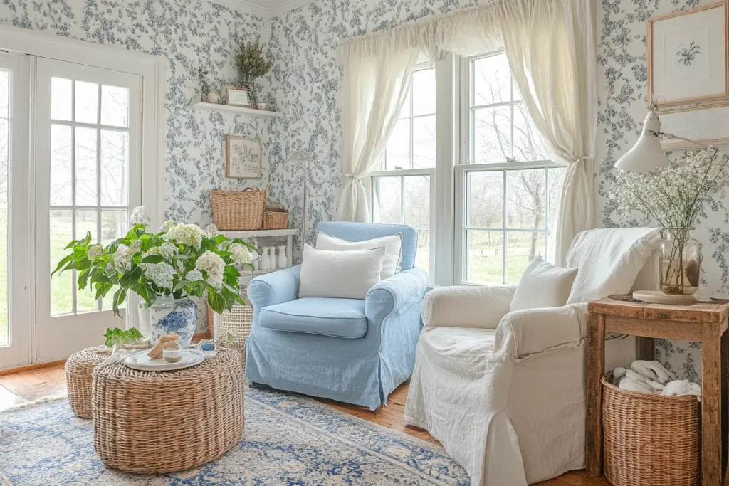 Blue and Cream Living Room Ideas